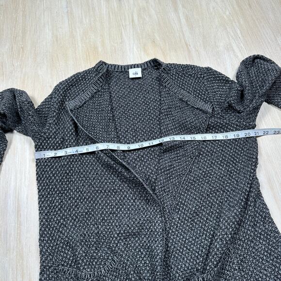 Cabi Gray Lara Longline Knit Duster Cardigan Sweater Small Cozy Style #3166 - Picture 7 of 14